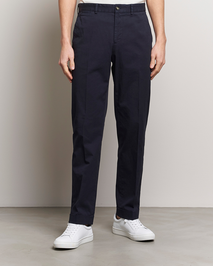 Men | Suit Trousers | J.Lindeberg | Lois Garment Dye Pants Navy