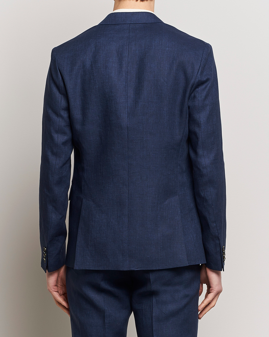 Homme | Blazers | J.Lindeberg | Hopper Super Linen Blazer Navy