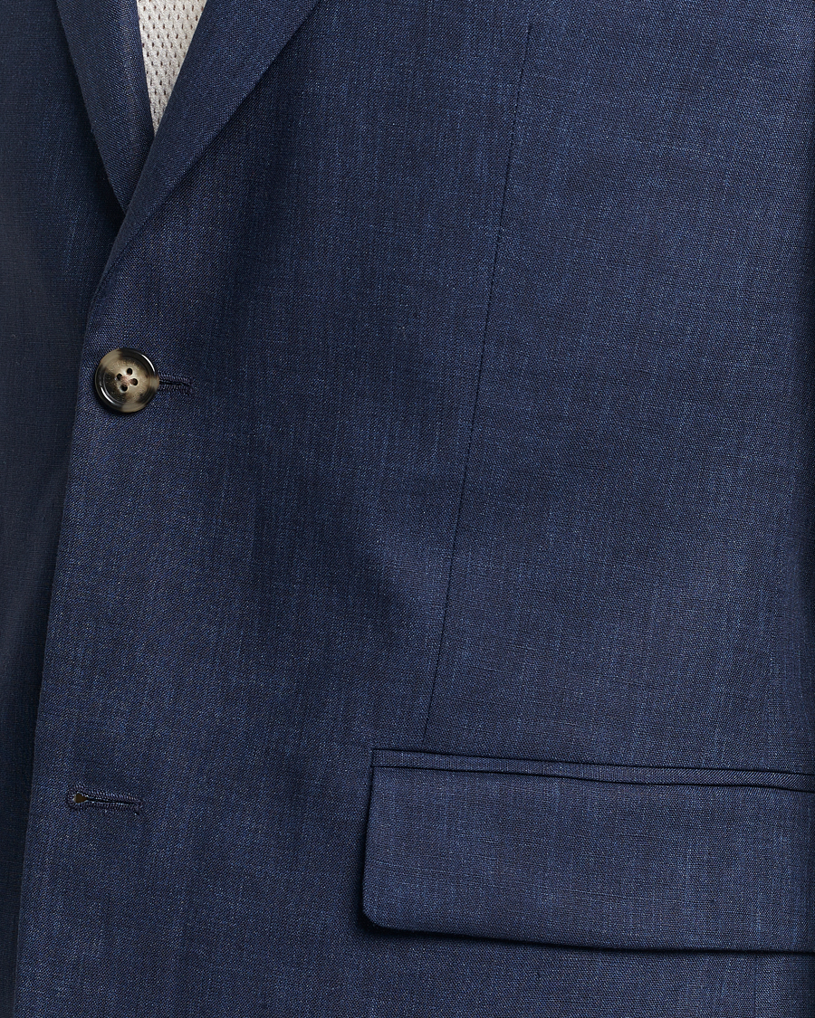 Homme | Blazers | J.Lindeberg | Hopper Super Linen Blazer Navy