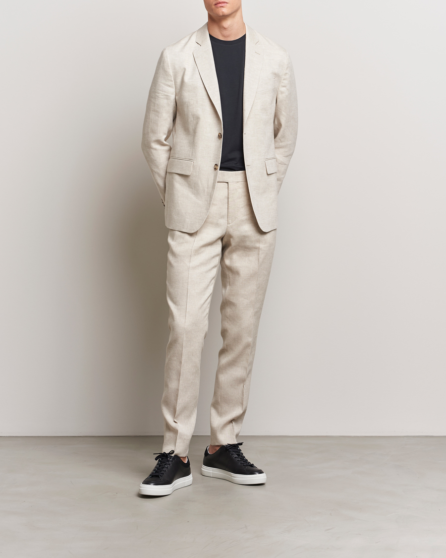 Homme | Blazers | J.Lindeberg | Hopper Super Linen Blazer Moonbeam