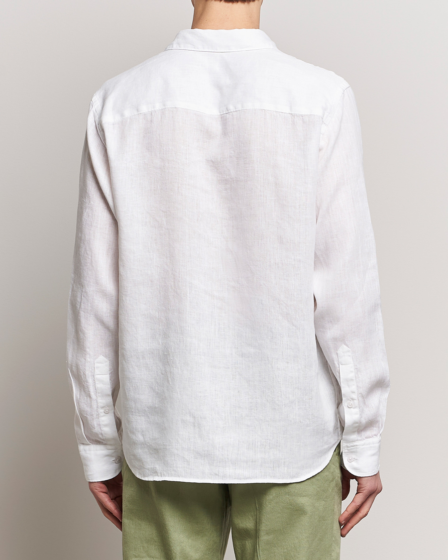 Homme | Chemises | J.Lindeberg | Regular Fit Clean Linen Shirt White