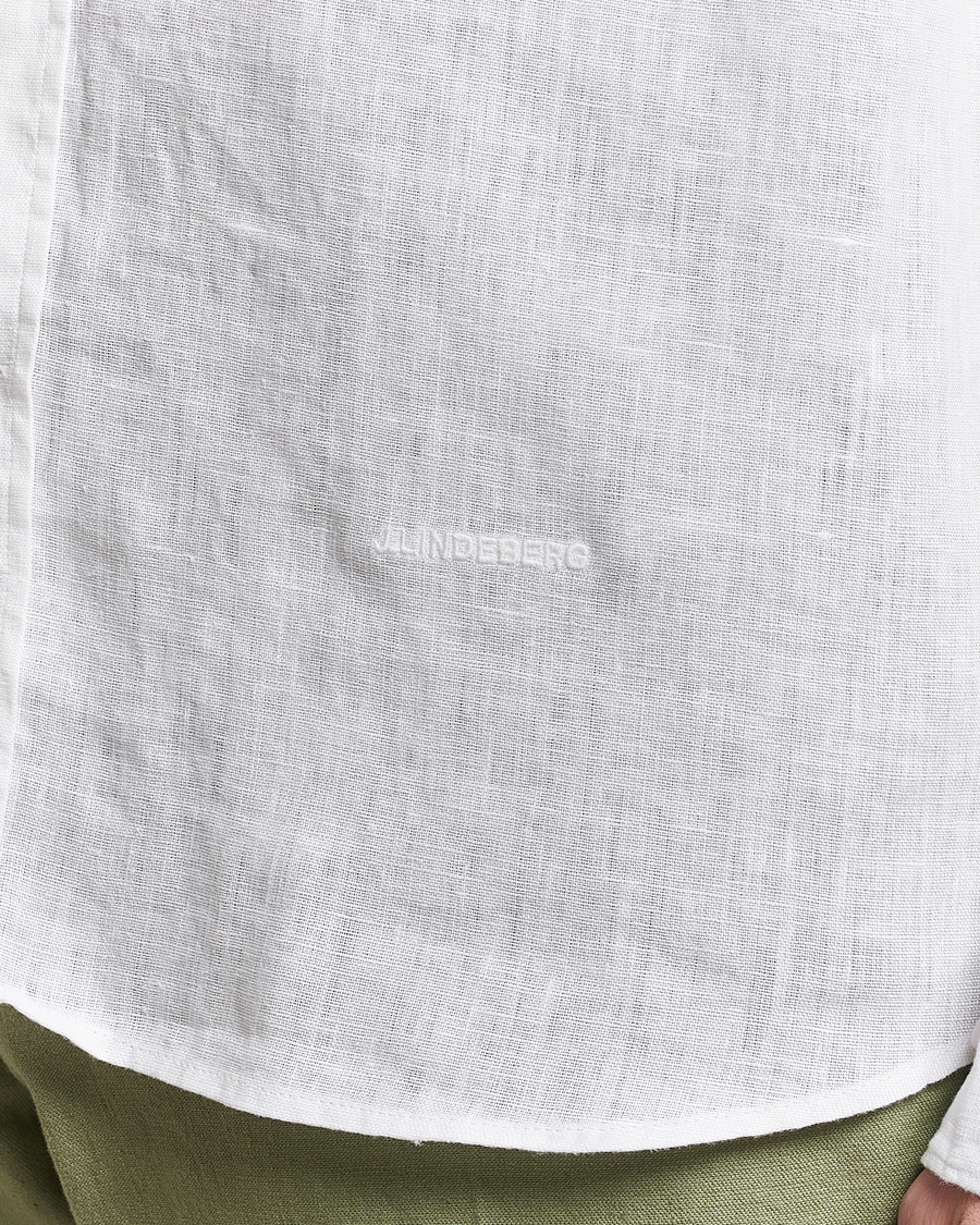Homme | Chemises | J.Lindeberg | Regular Fit Clean Linen Shirt White