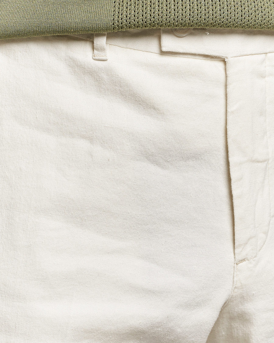 Homme | Pantalons | J.Lindeberg | Lois Cotton/Linen Stretch Pants Cloud White