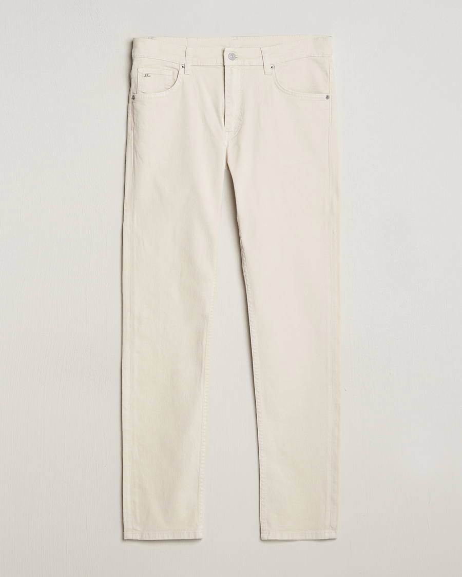 Homme | Pantalons | J.Lindeberg | Jay Twill Slim Stretch 5-Pocket Trousers Moonbeam