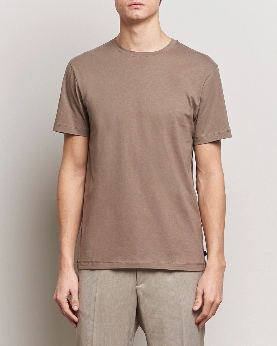 Homme |  | J.Lindeberg | Sid Basic T-Shirt Walnut