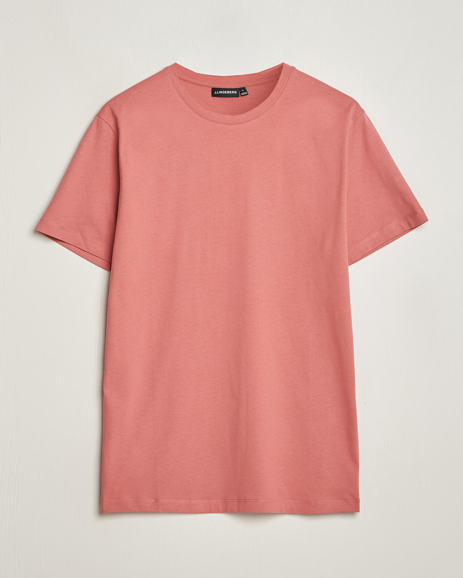 Homme | T-shirts | J.Lindeberg | Sid Basic T-Shirt Dusty Cedar