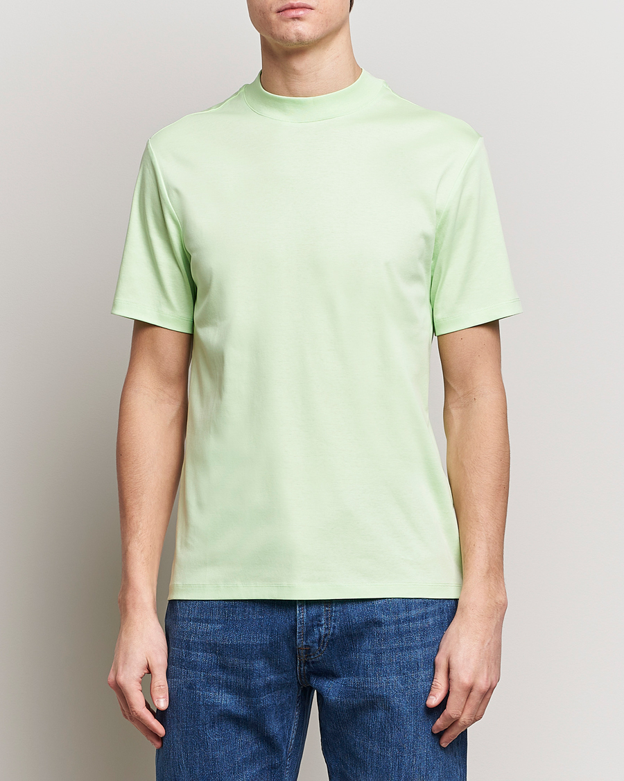 Homme | T-shirts | J.Lindeberg | Ace Mock Neck T-Shirt Paradise Green