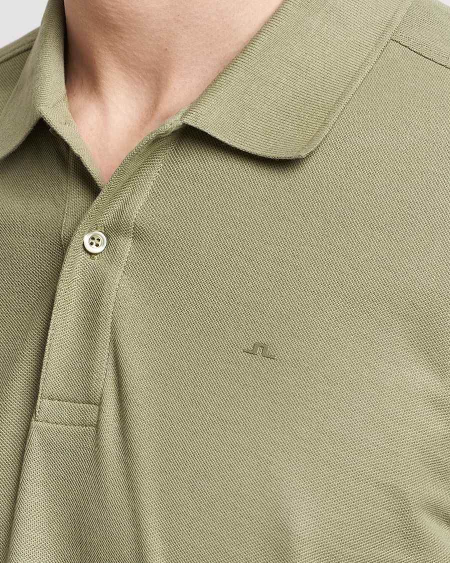 Homme | Polos | J.Lindeberg | Troy Polo Shirt Oil Green
