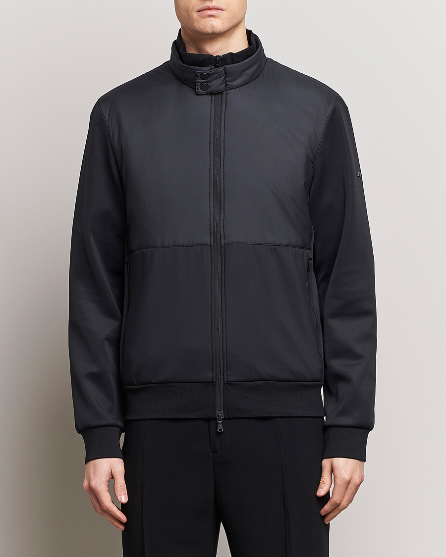 Homme | Pulls Et Tricots | J.Lindeberg | Dovid Hybrid Jacket Black