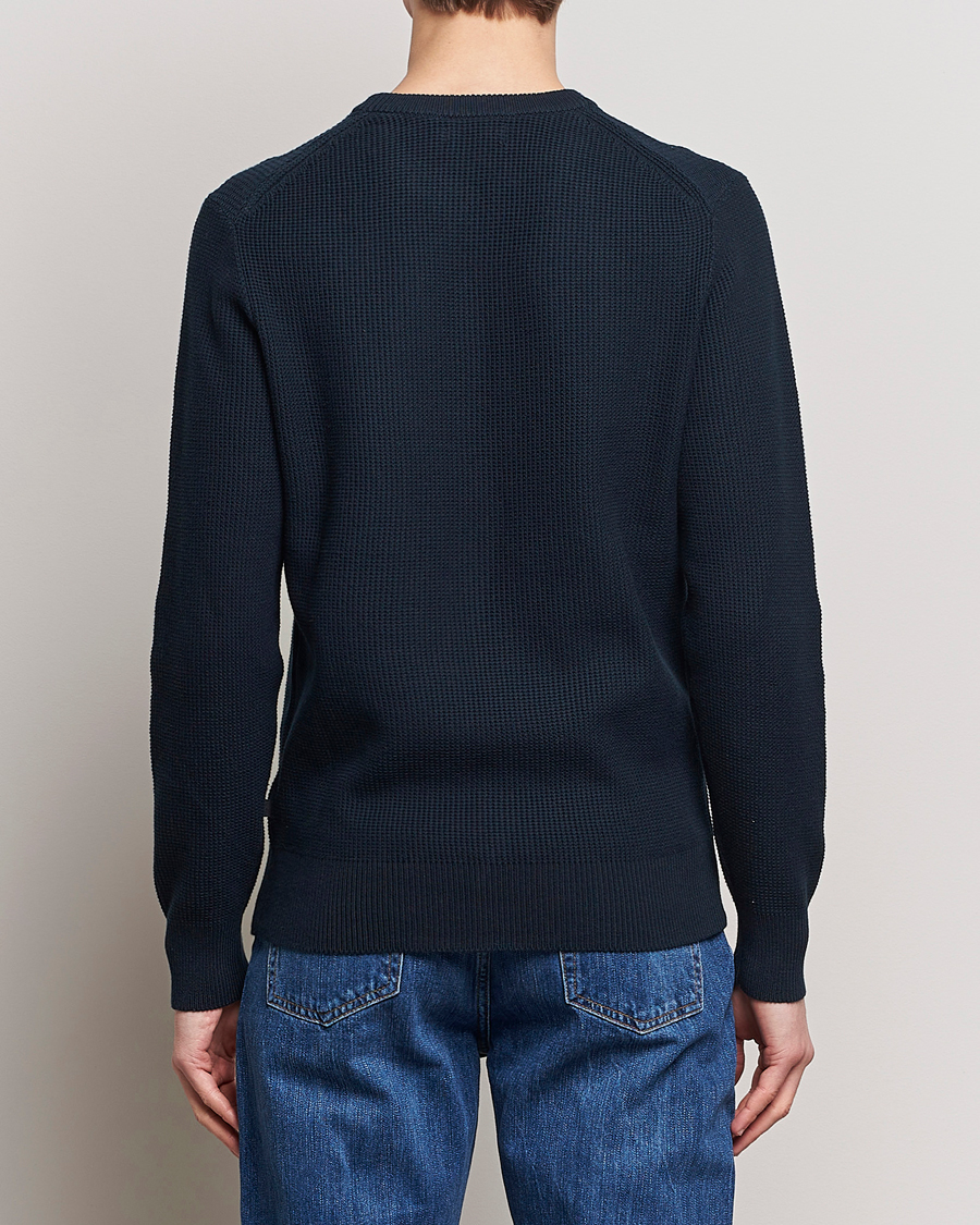 Homme | Pulls Et Tricots | J.Lindeberg | Arthur Structure Organic Cotton Crew Neck Navy