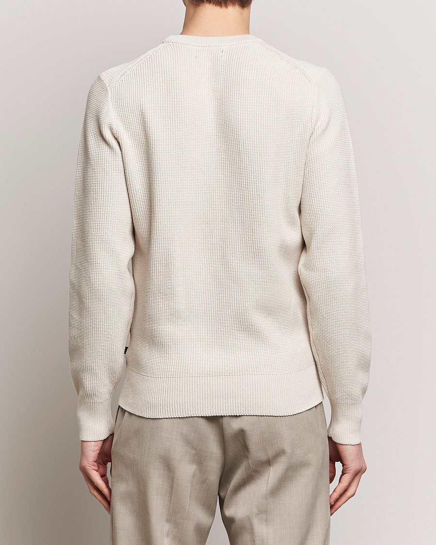 Homme | Pulls Et Tricots | J.Lindeberg | Arthur Structure Organic Cotton Crew Neck Moonbeam