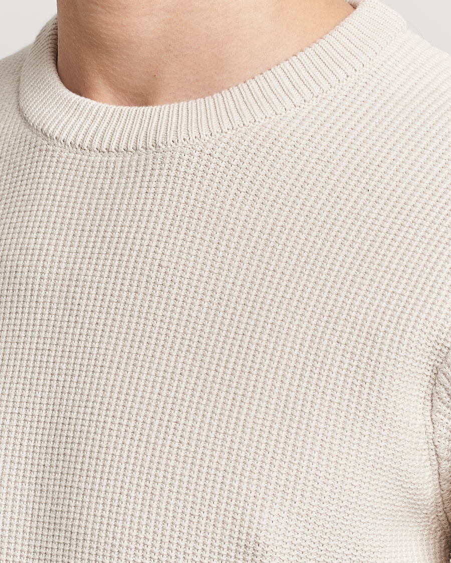 Homme | Pulls Et Tricots | J.Lindeberg | Arthur Structure Organic Cotton Crew Neck Moonbeam