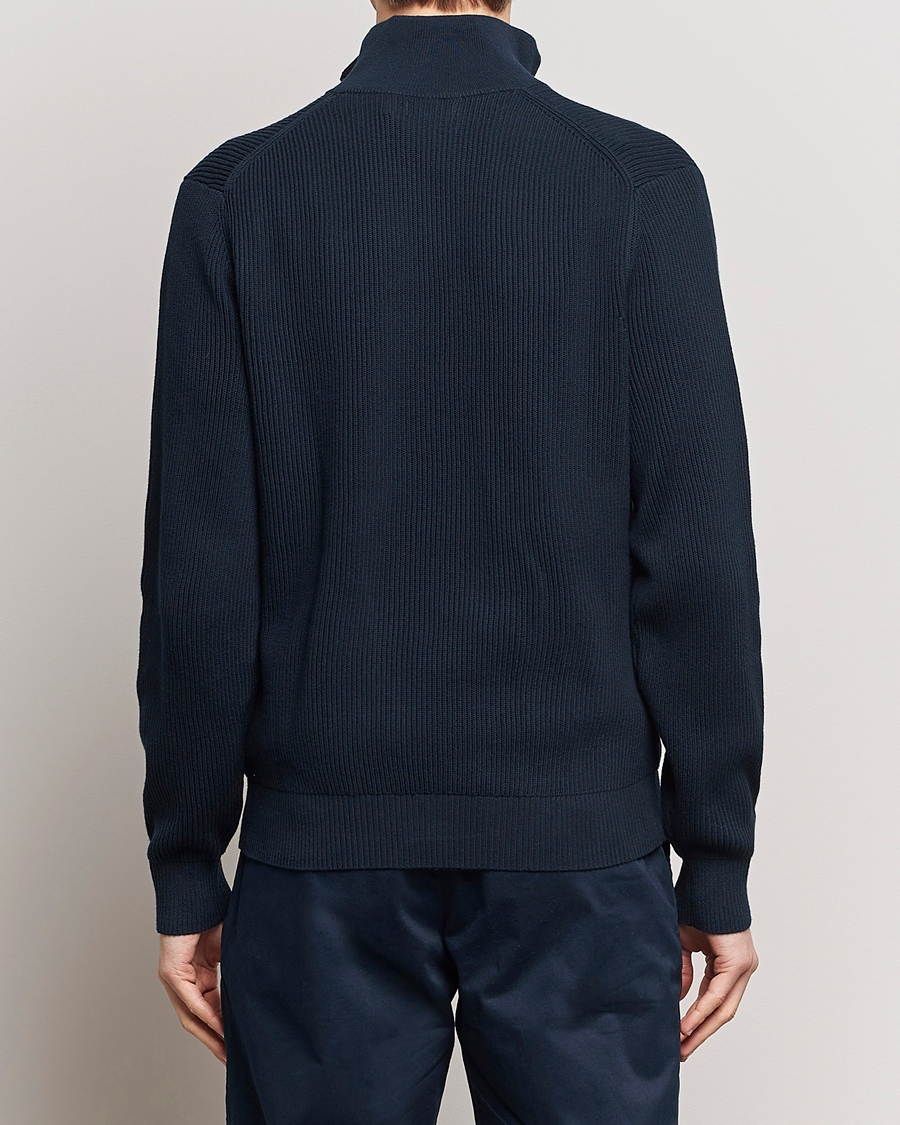 Homme | Pulls Et Tricots | J.Lindeberg | Alex Half Zip Organic Cotton Sweater Navy
