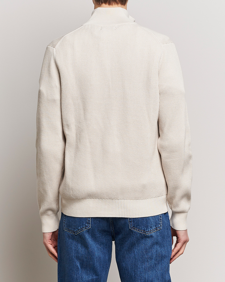 Homme | Pulls Et Tricots | J.Lindeberg | Alex Half Zip Organic Cotton Sweater Moonbeam