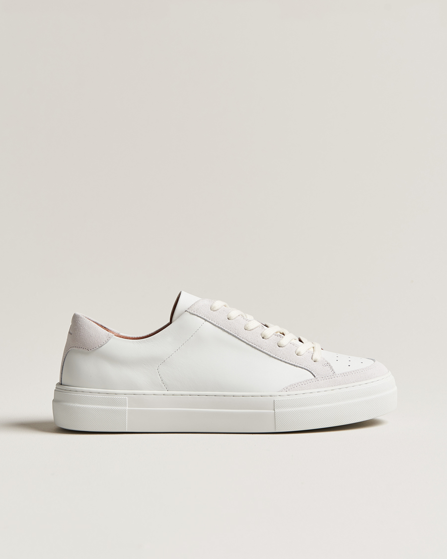Homme | J.Lindeberg Art Signature Leather Sneaker White | J.Lindeberg | Art Signature Leather Sneaker White