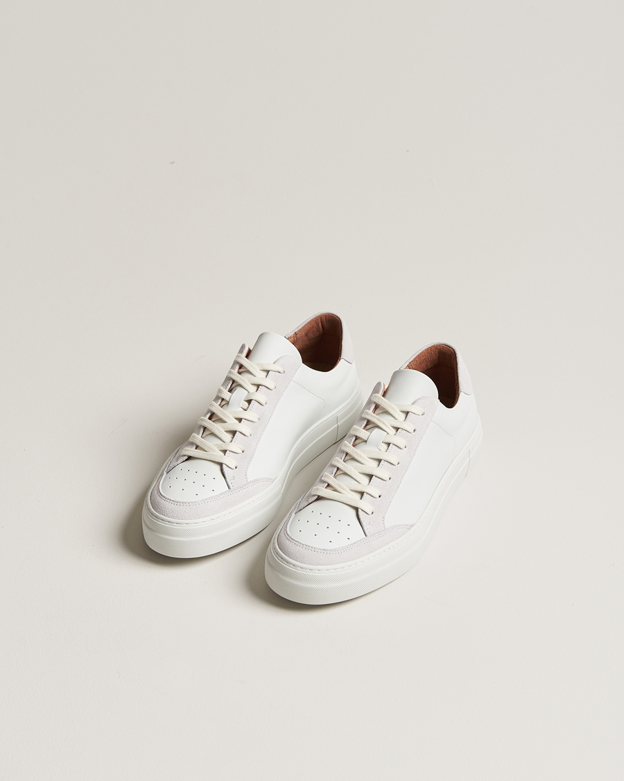 Homme | J.Lindeberg Art Signature Leather Sneaker White | J.Lindeberg | Art Signature Leather Sneaker White