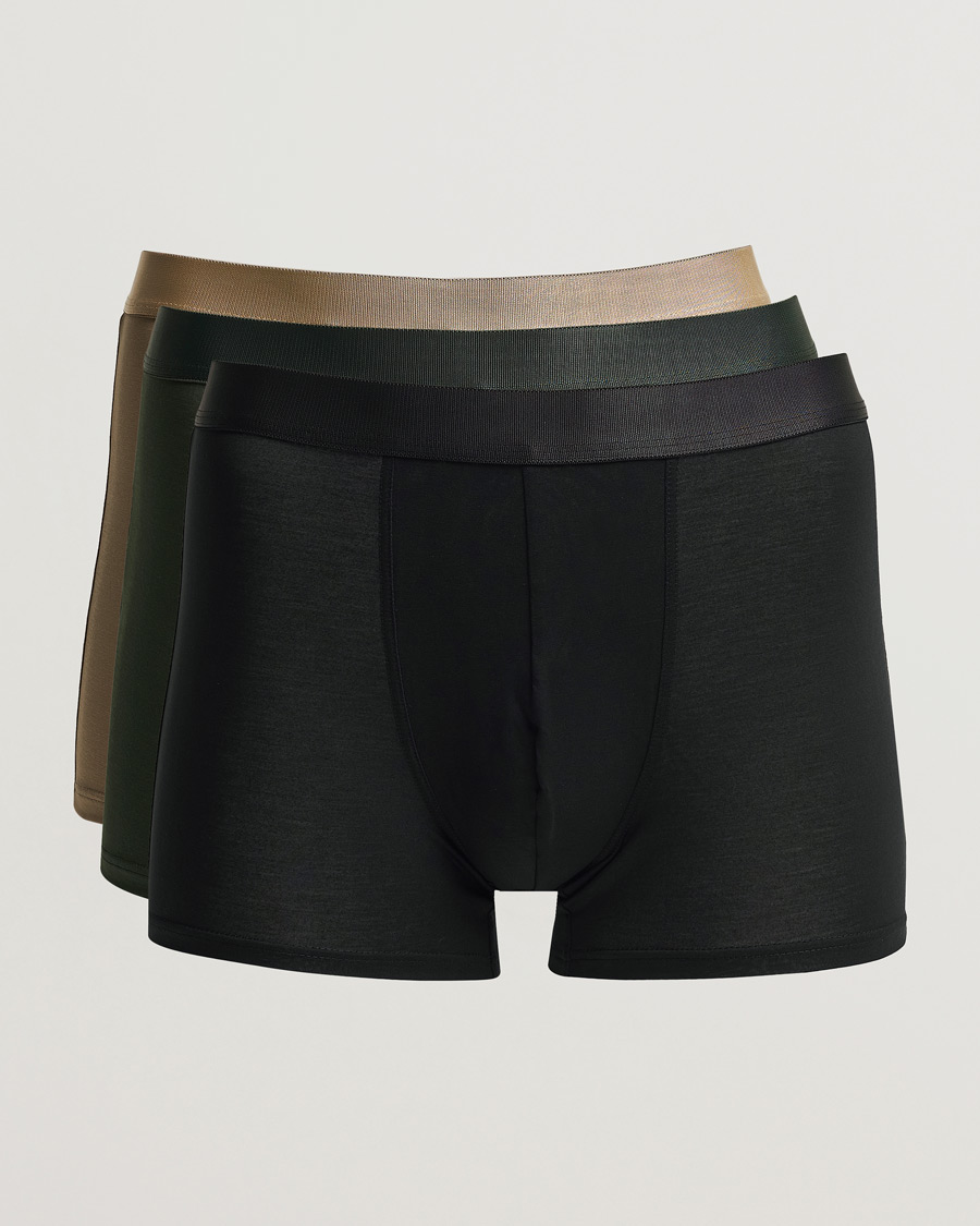 Homme | Sous-Vêtements Et Chaussettes | CDLP | 3-Pack Boxer Briefs Black/Army Green/Golden Clay
