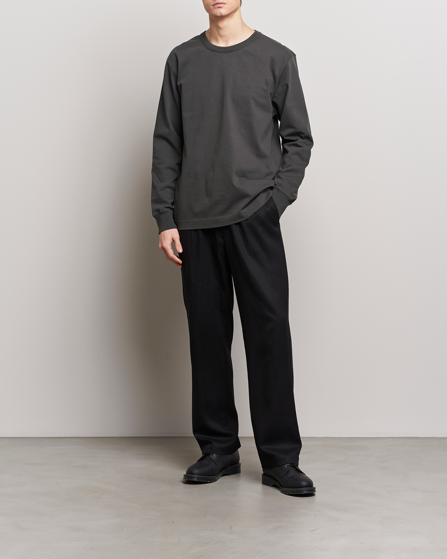 Homme | T-shirts | CDLP | Heavyweight Long Sleeve T-Shirt Charcoal