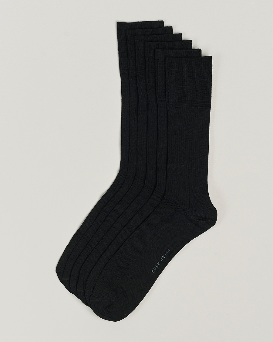 Homme | Sous-Vêtements Et Chaussettes | CDLP | 6-Pack Cotton Rib Socks Black