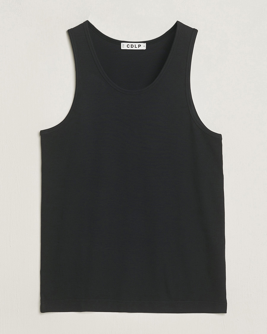Homme | T-shirts | CDLP | Rib Tank Top Off Black