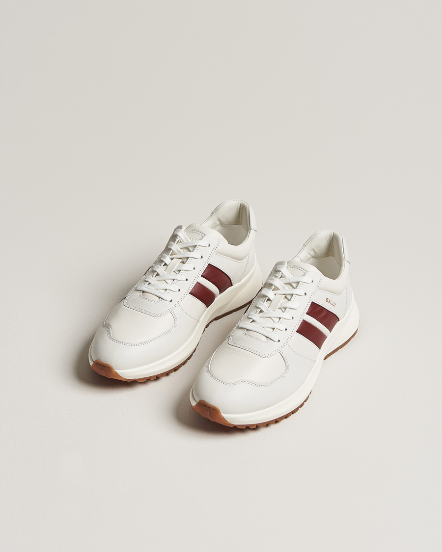 Homme | Bally Darsyl Leather Running Sneaker White | Bally | Darsyl Leather Running Sneaker White