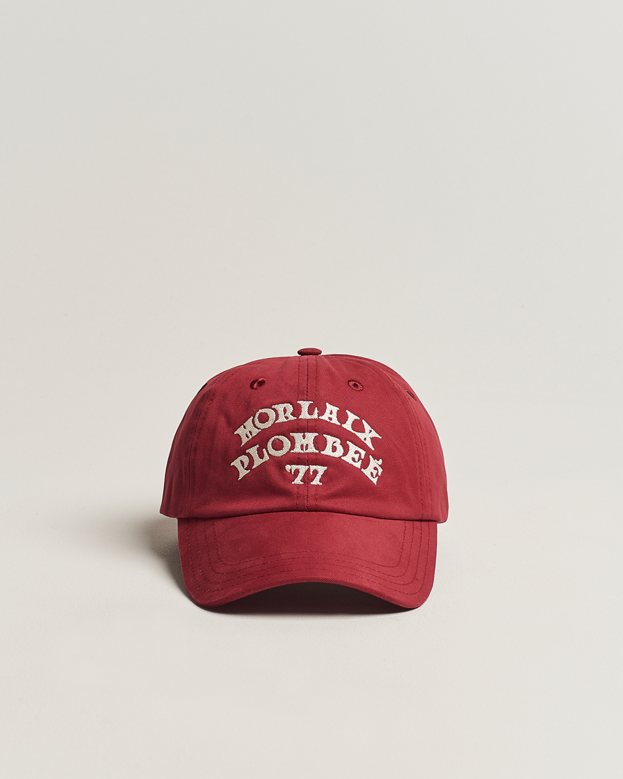 Homme | Drake's Morlaix Plombee 77 Baseball Cap Red | Drake's | Morlaix Plombee 77 Baseball Cap Red