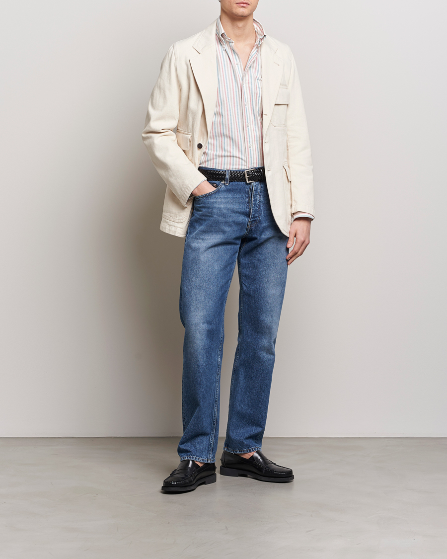 Homme | Blazers | Drake's | MKIV Denim Games Blazer Ecru