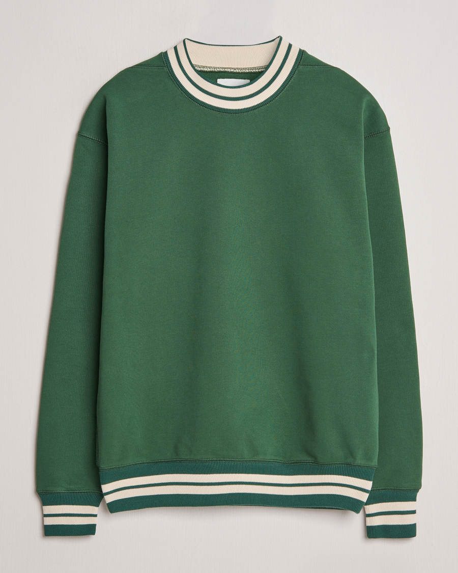Homme | Pulls Et Tricots | Drake's | Striped Rib Sweatshirt Green