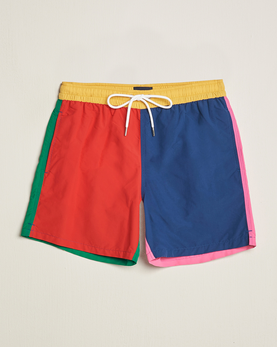 Homme | Maillots De Bain | Drake's | Colourblock Swimshorts Multi