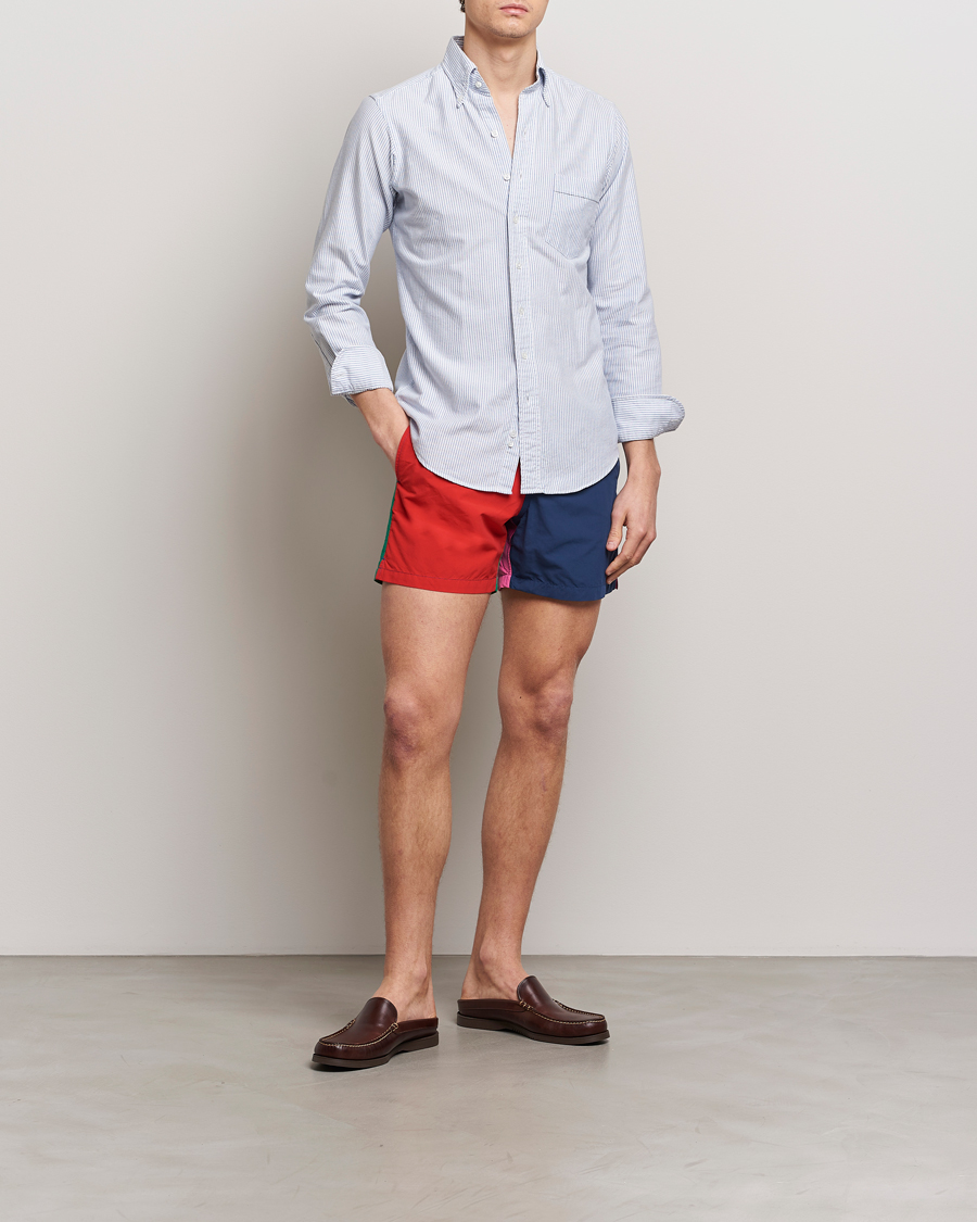 Homme | Maillots De Bain | Drake's | Colourblock Swimshorts Multi