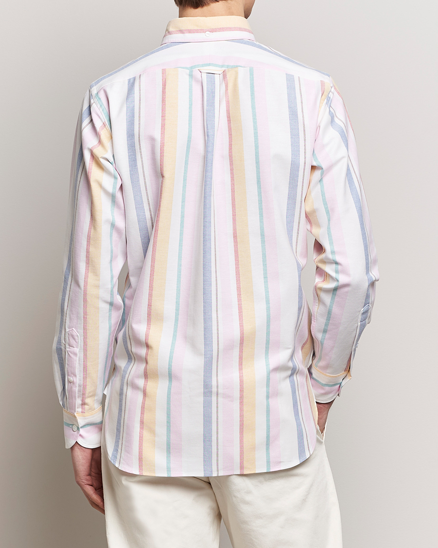 Homme | Chemises | Drake's | Multi Stripe Oxford Shirt Multi