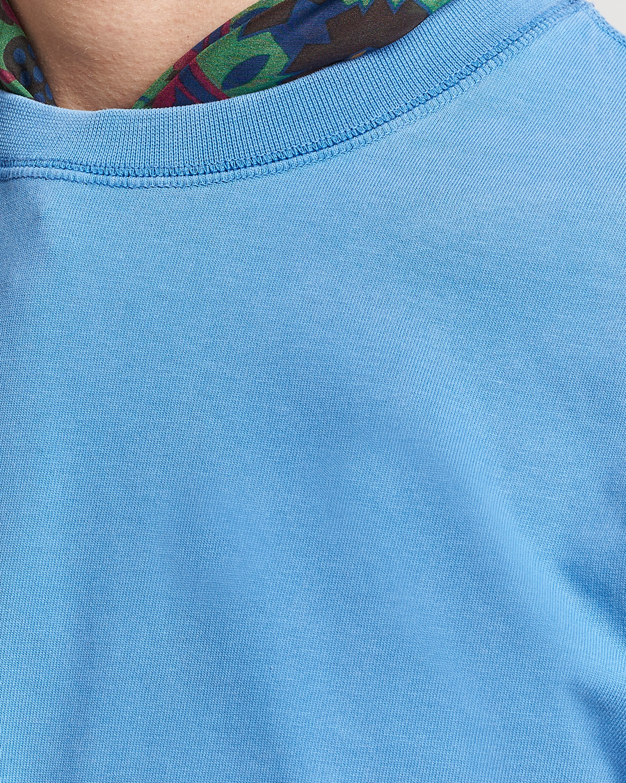 Homme | T-shirts | Drake's | Washed Hiking T-Shirt French Blue