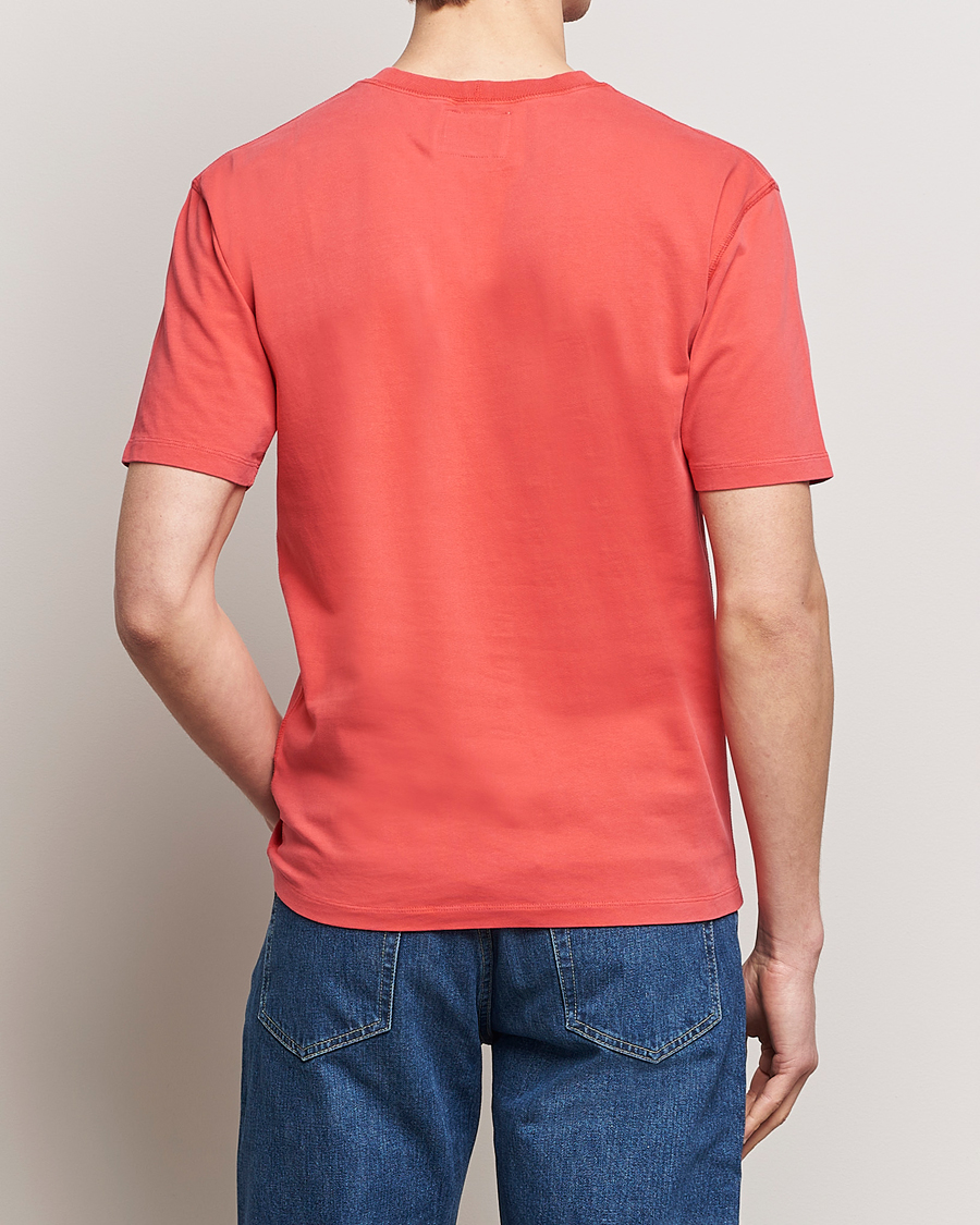 Homme | T-shirts | Drake's | Washed Hiking T-Shirt Red
