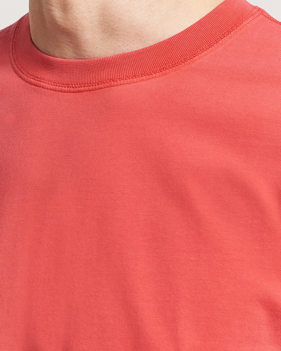 Homme | T-shirts | Drake's | Washed Hiking T-Shirt Red