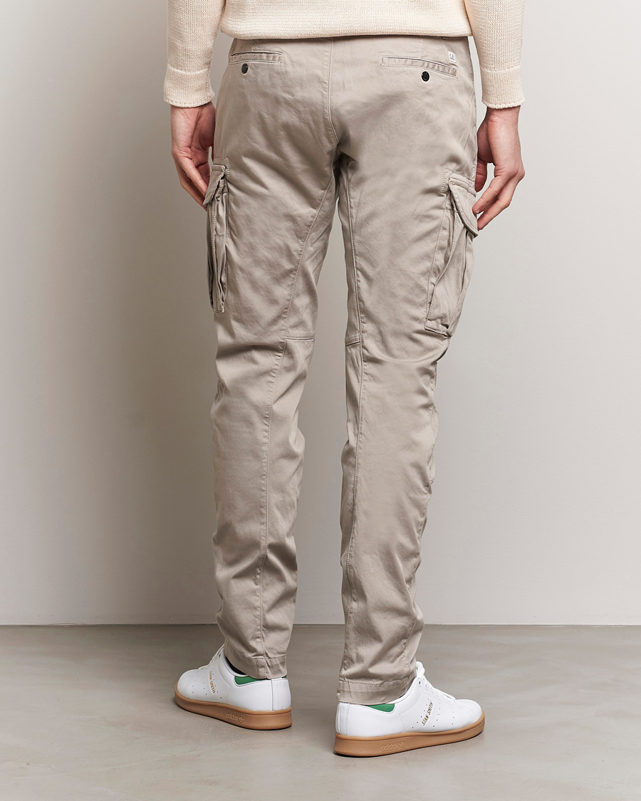 Homme | Pantalons | C.P. Company | Satin Stretch Cargo Pants Beige