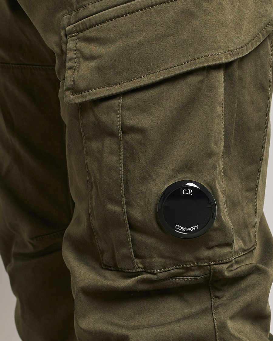 Homme | Pantalons | C.P. Company | Satin Stretch Cargo Pants Army