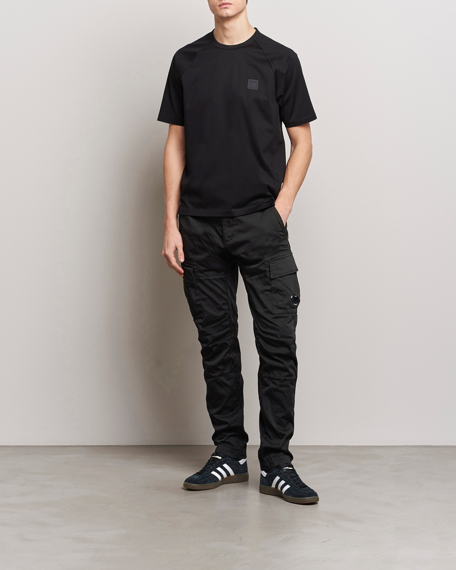 Homme | Pantalons | C.P. Company | Satin Stretch Cargo Pants Black