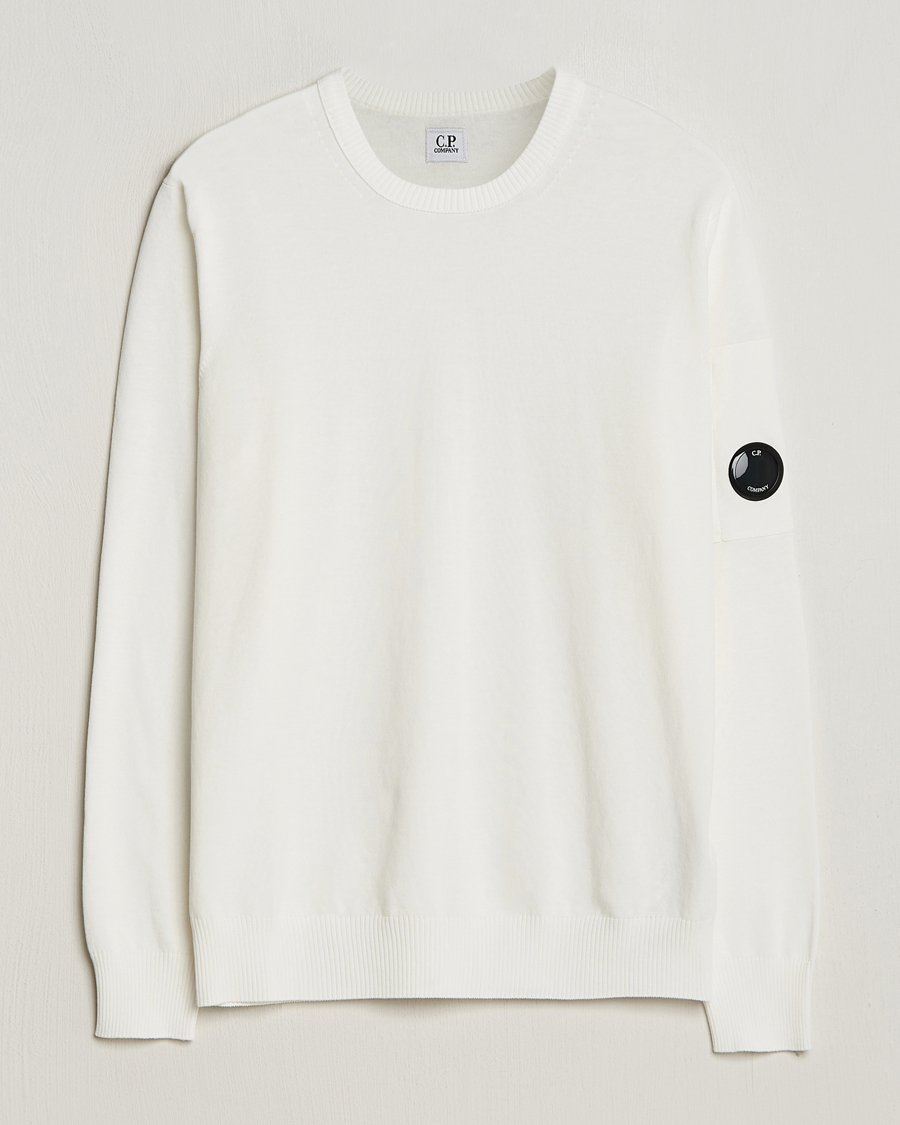 Homme | Pulls Et Tricots | C.P. Company | Old Dyed Cotton Crepe Crewneck White