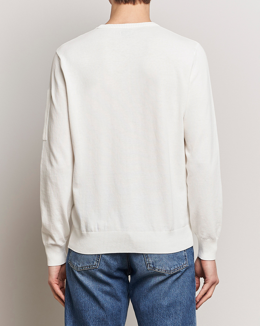 Homme | Pulls Et Tricots | C.P. Company | Old Dyed Cotton Crepe Crewneck White