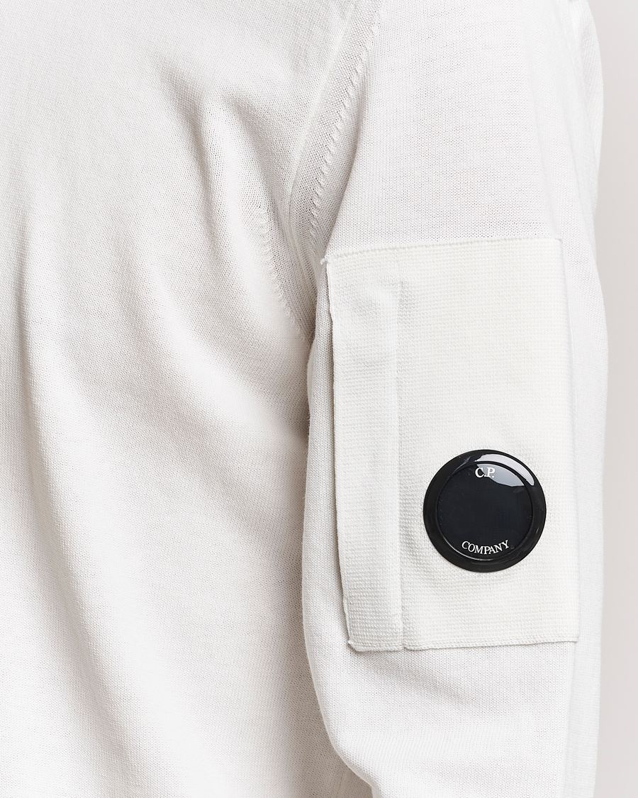 Homme | Pulls Et Tricots | C.P. Company | Old Dyed Cotton Crepe Crewneck White