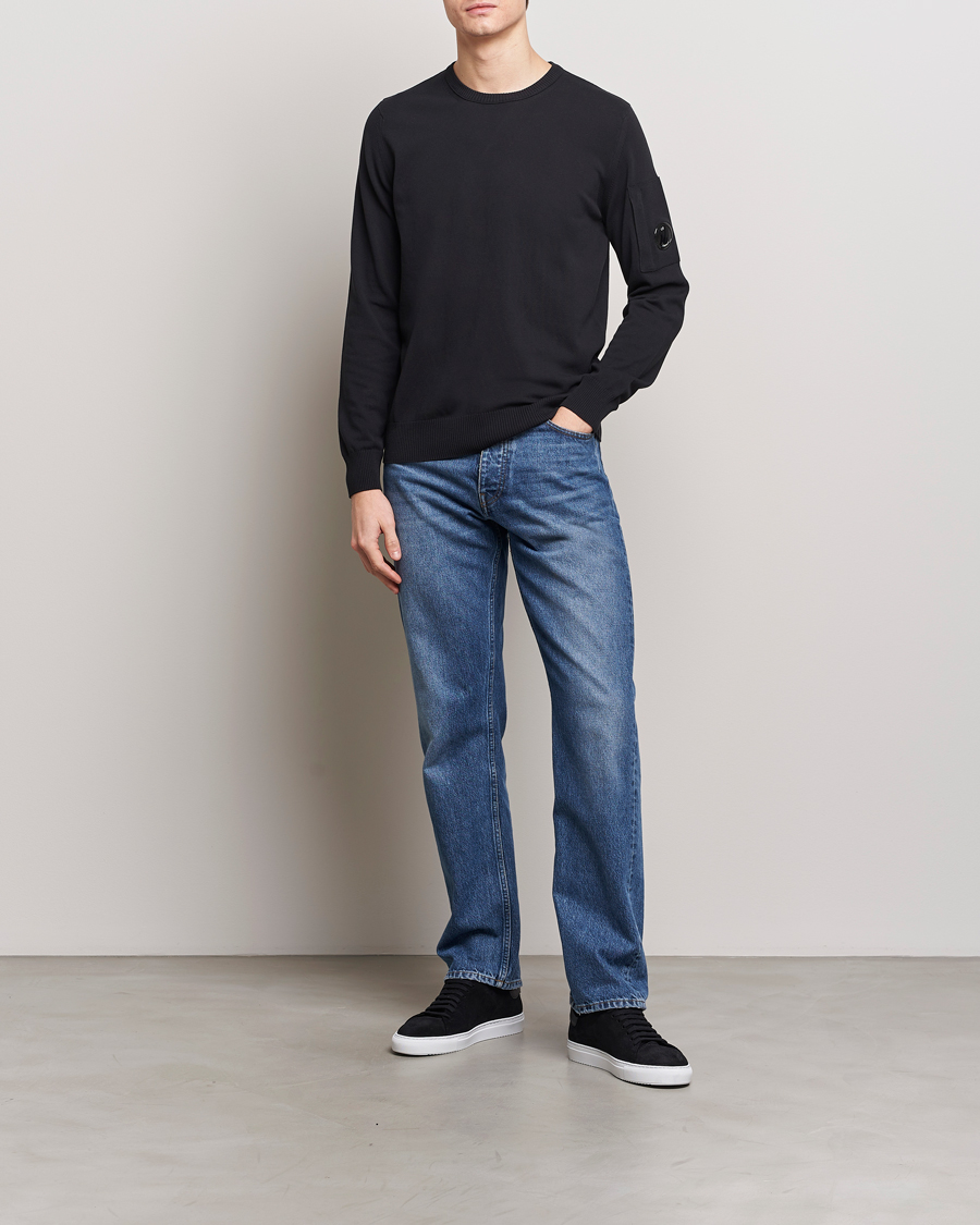 Homme | Pulls Et Tricots | C.P. Company | Old Dyed Cotton Crepe Crewneck Black