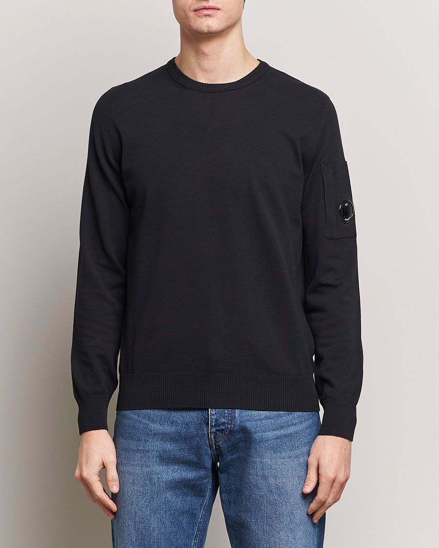 Homme | Sections | C.P. Company | Old Dyed Cotton Crepe Crewneck Black