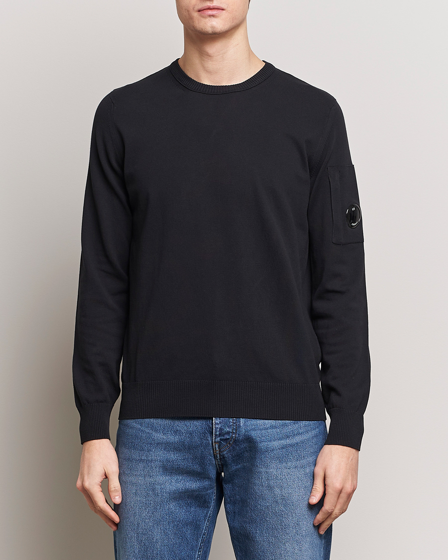 Homme | Pulls Et Tricots | C.P. Company | Old Dyed Cotton Crepe Crewneck Black