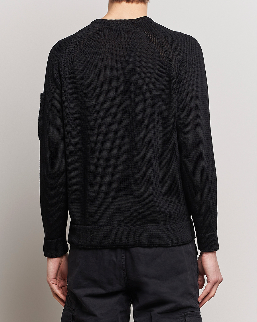Homme | Pulls Et Tricots | C.P. Company | Compact Cotton Lens Crewneck Black