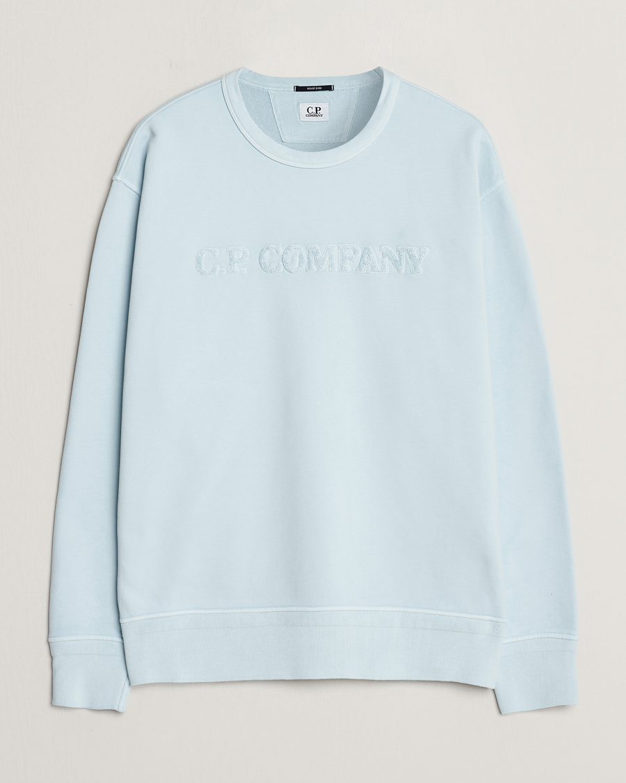 Homme | Pulls Et Tricots | C.P. Company | Resist Dyed Cotton Logo Sweatshirt Mint