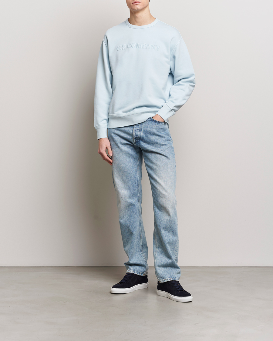 Homme | Pulls Et Tricots | C.P. Company | Resist Dyed Cotton Logo Sweatshirt Mint