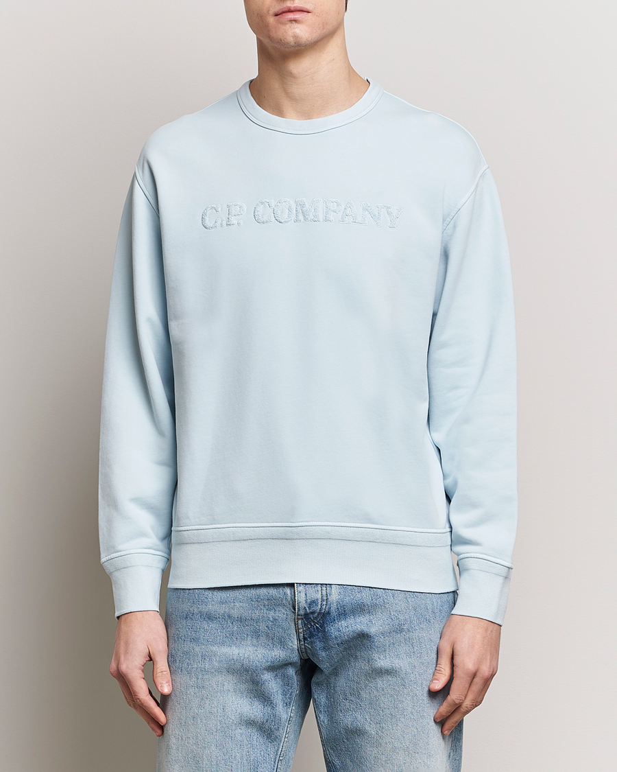 Homme | Sections | C.P. Company | Resist Dyed Cotton Logo Sweatshirt Mint