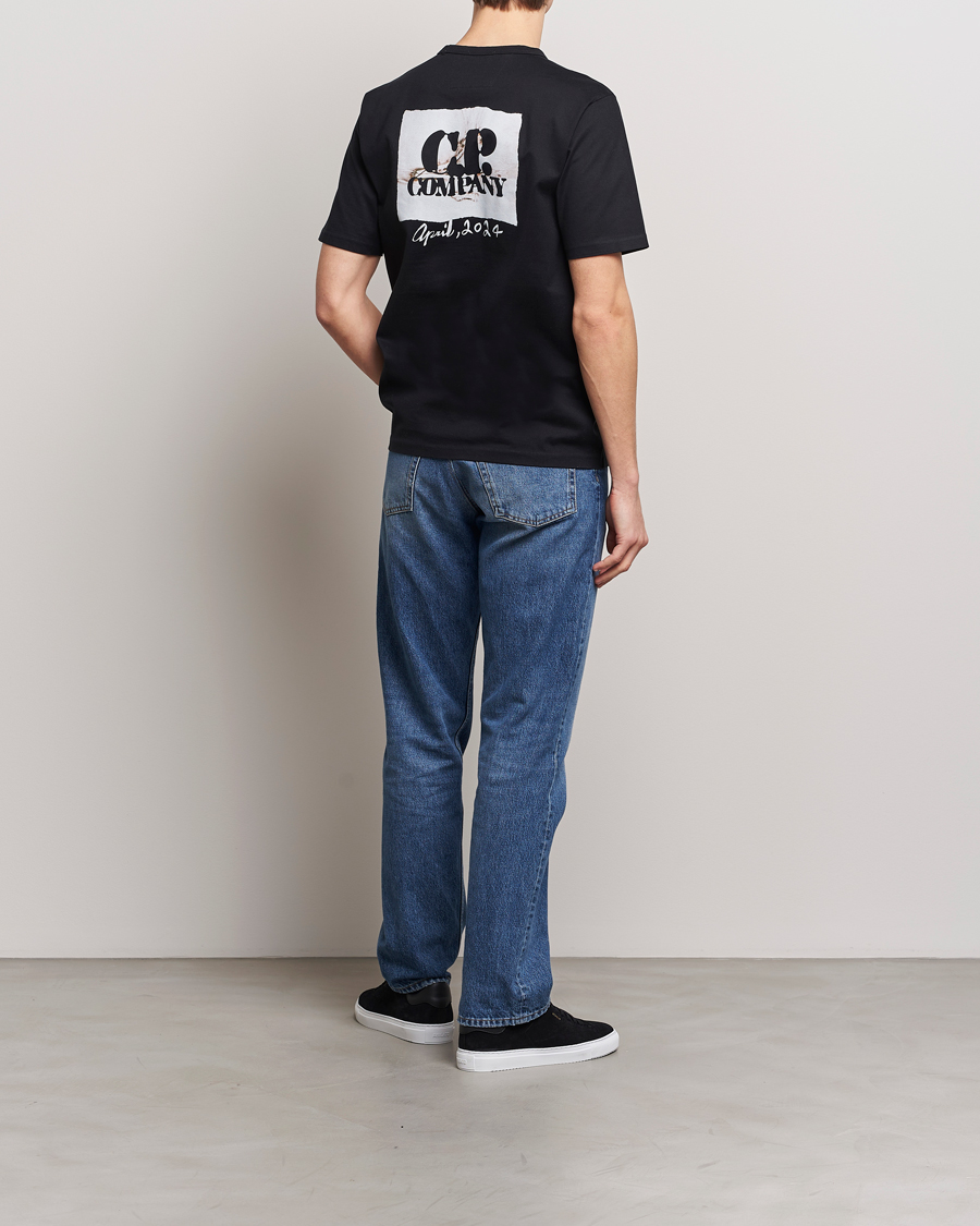 Homme | T-shirts | C.P. Company | Mercerized Heavy Cotton Back Logo T-Shirt Black