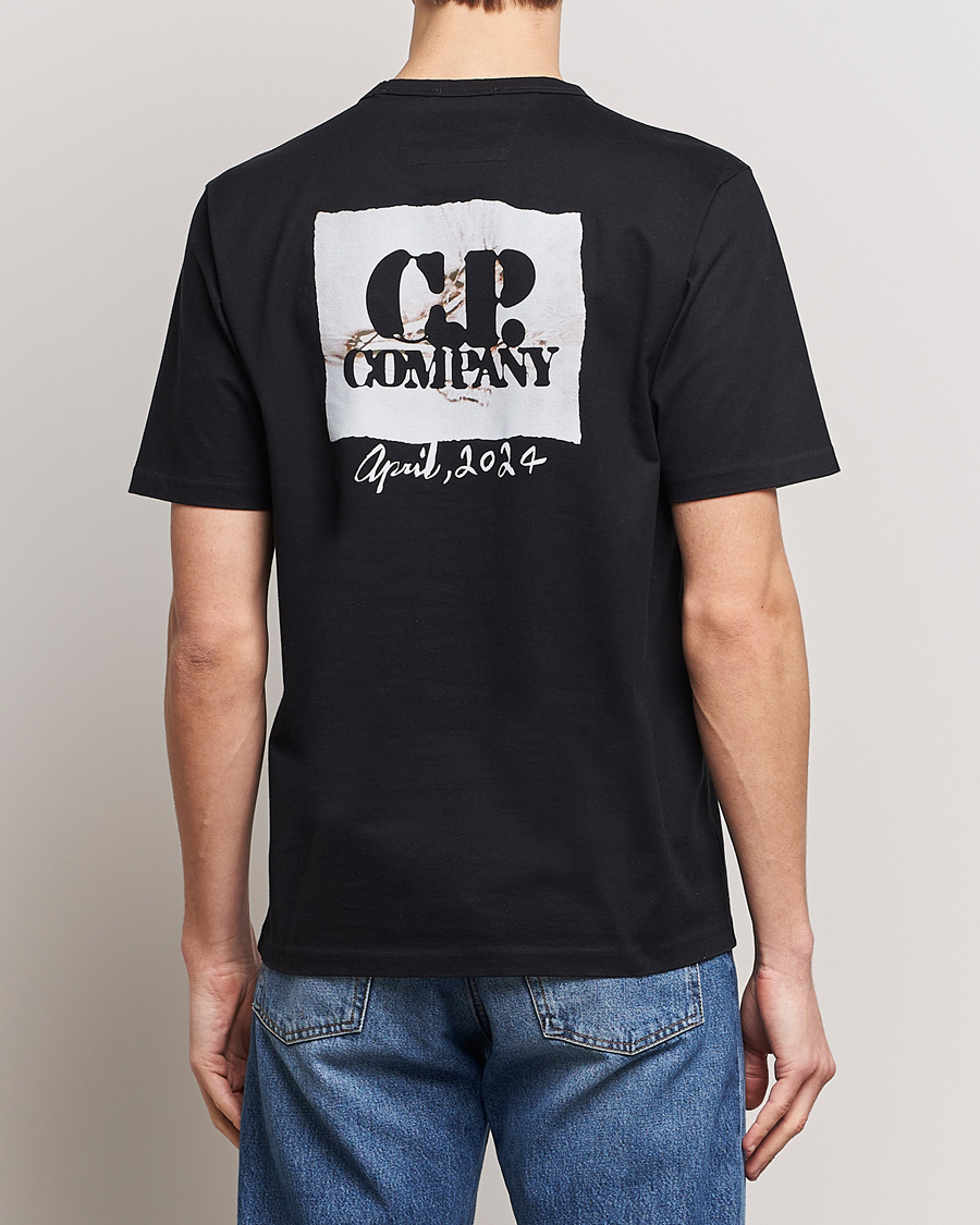 Homme | T-shirts | C.P. Company | Mercerized Heavy Cotton Back Logo T-Shirt Black