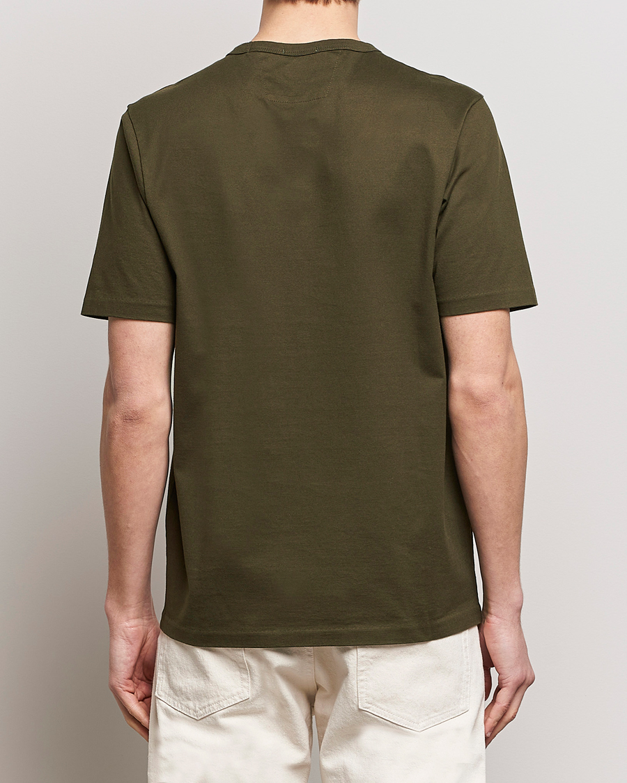 Homme | T-shirts | C.P. Company | Mercerized Heavy Cotton Logo T-Shirt Army